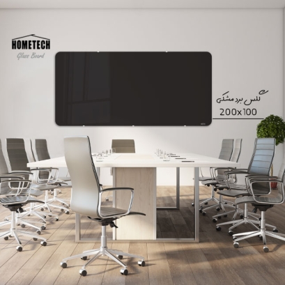 گلس برد  200x100  cm  مشکی