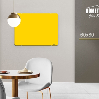 گلس برد  60x80 cm زرد