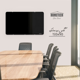 گلس برد  150x90 cm  مشکی گلس برد  150x90 cm  مشکی